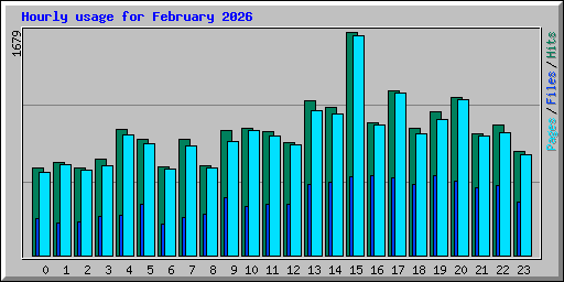 Hourly usage for February 2026